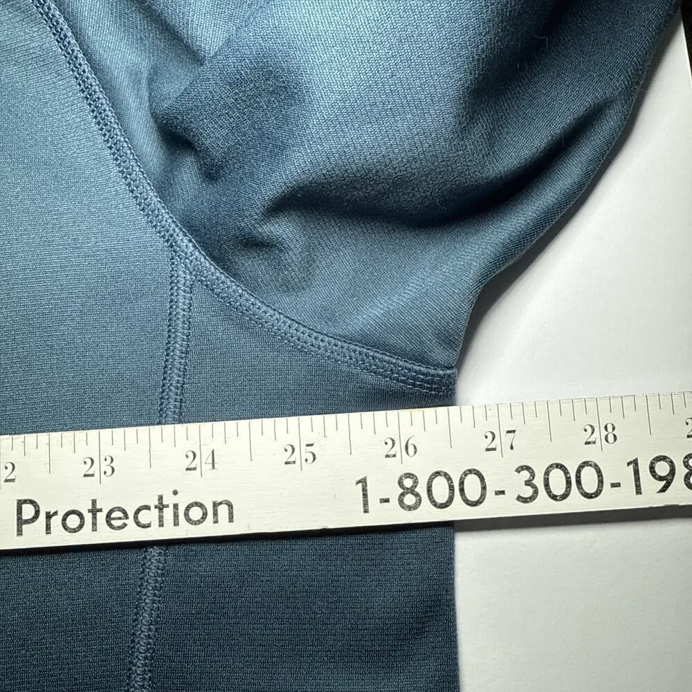 NORTH FACE BLUE Tech Glacier 1/4 Zip Pullover Long Sleeve Sweatshirt Size‎ XXL